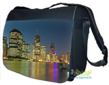 Borsa porta pc nera con foto