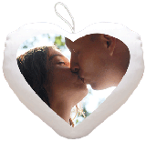 Mini cuscino cuore con foto