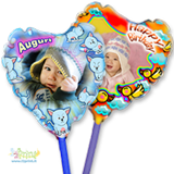 Palloncino Cuore 18 cm con foto