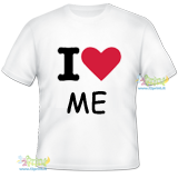 TShirt I Love manica corta fronte retro