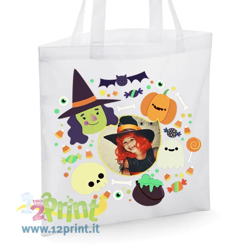 Borsa shopper personalizzata con foto