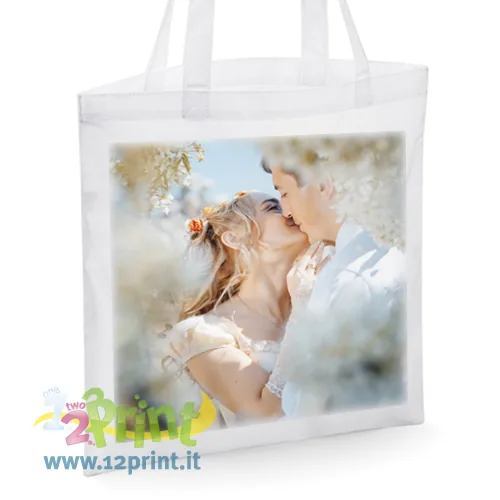 Borsa shopper personalizzata con foto
