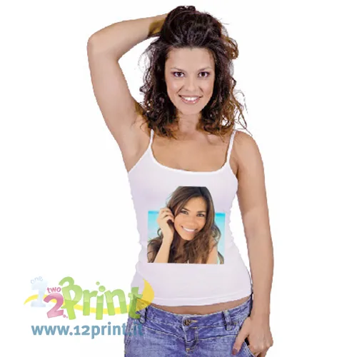 Canotta donna personalizzata con foto