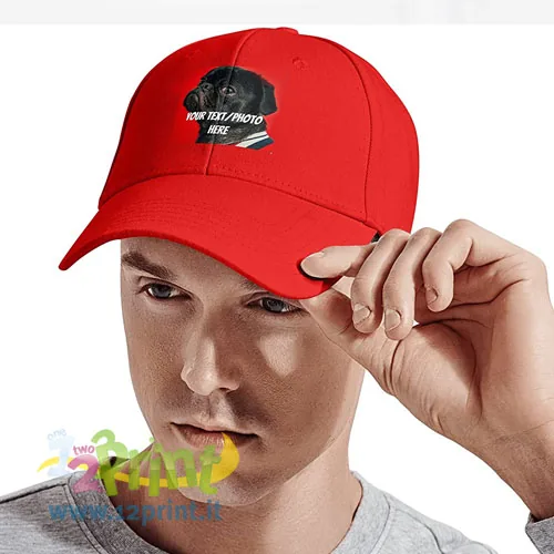 Cappellino personalizzato con foto o logo