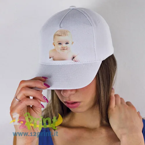 Cappellino personalizzato con foto o logo