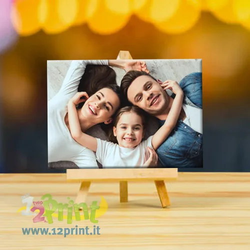 Cavalletto in legno con foto personalizzata
