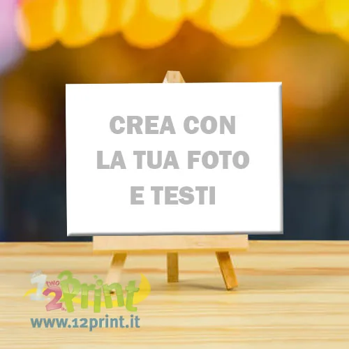 Cavalletto in legno con foto personalizzata
