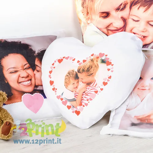 Cuscino Cuore Personalizzato Con Foto