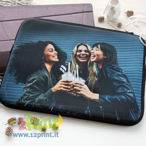Custodia per laptop personalizzata con foto