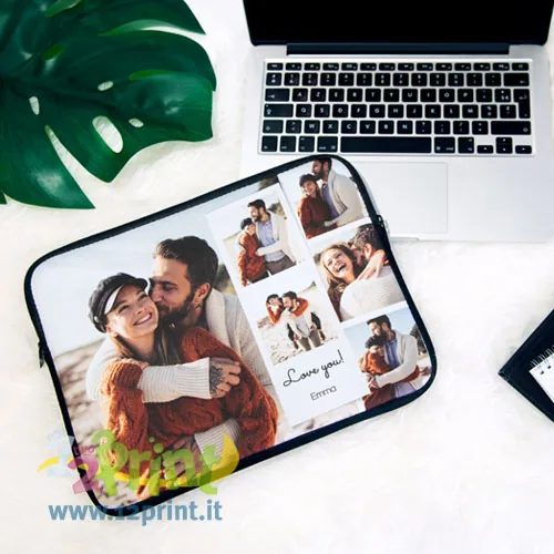 Custodia per laptop personalizzata con foto