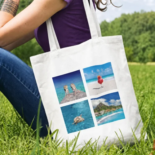 Borsa shopper personalizzata con foto