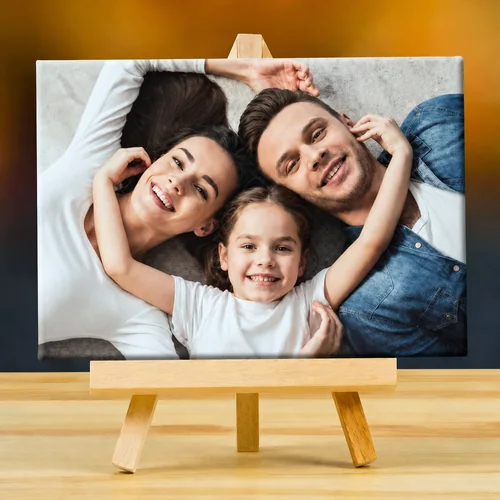 Cavalletto in legno con foto personalizzata