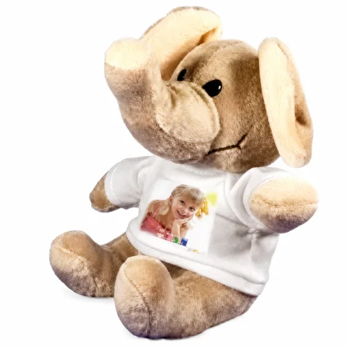 Elefante peluche personalizzato con foto
