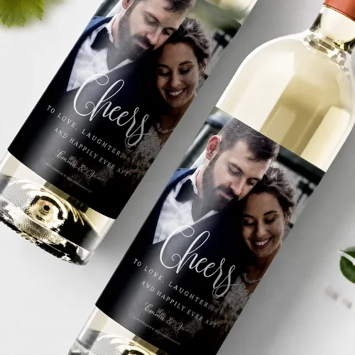 Etichette vino personalizzate con foto e testo