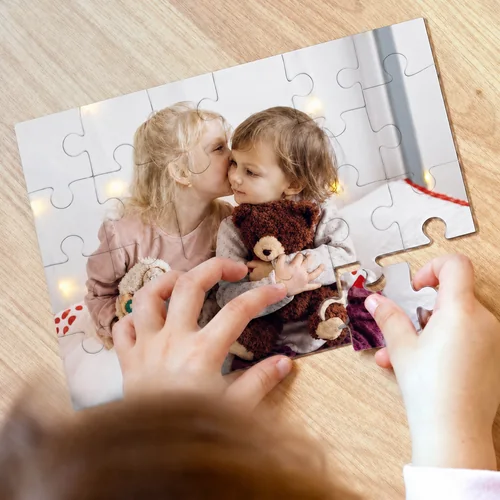 Puzzle cartolina personalizzato con foto