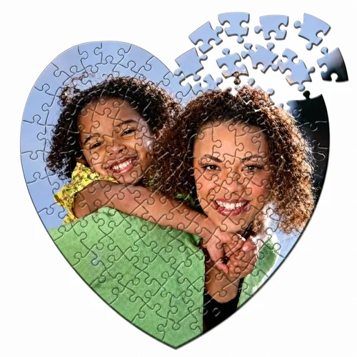 Puzzle a cuore 35x30 personalizzato con foto