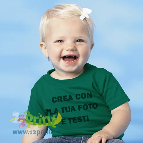 Maglietta neonato personalizzata con foto