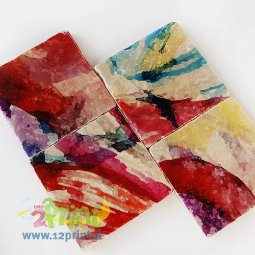 Marmo Botticino 15x15 personalizzato con foto