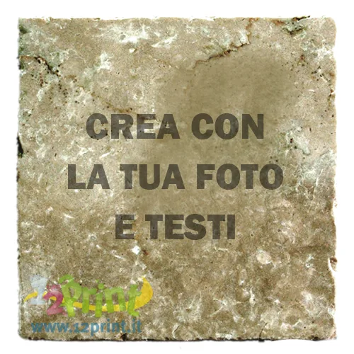 Marmo Botticino 15x15 personalizzato con foto