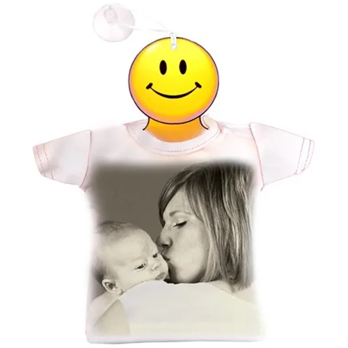 Mini t-shirt personalizzata con foto da appendere