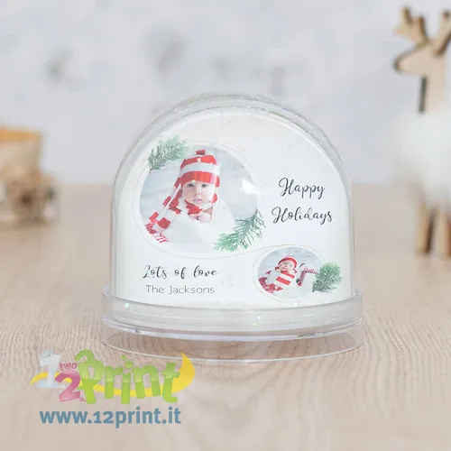 Palla di neve personalizzata con foto