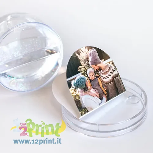 Palla di neve personalizzata con foto