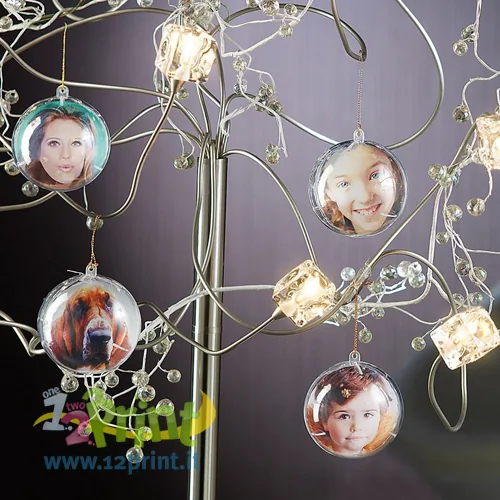 Palla Natale Clear Personalizzata