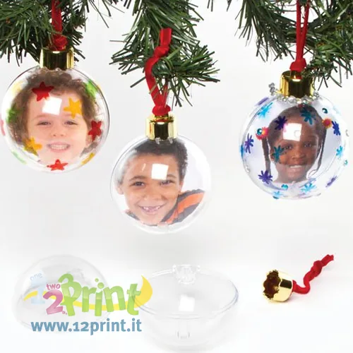 Palla Natale Clear Personalizzata