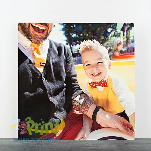 Pannello Chromaluxe in alluminio personalizzato con foto
