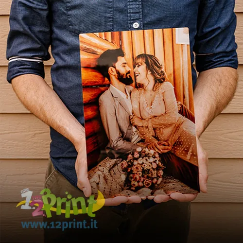 Pannello Chromaluxe in alluminio personalizzato con foto