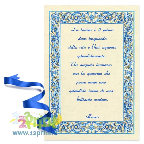 Pergamena Personalizzata