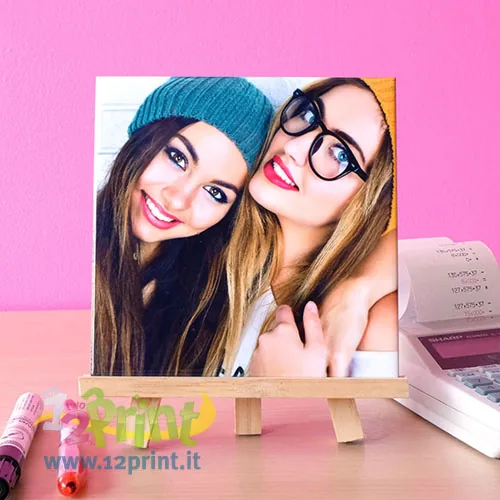 Piastrella 15x15 su cavalletto personalizzata con foto