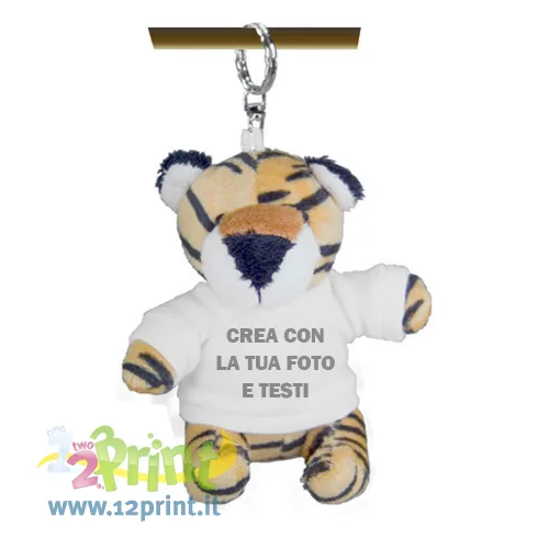 Portachiavi peluche personalizzato con foto