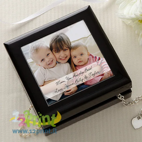 Portagioie in legno personalizzato con foto