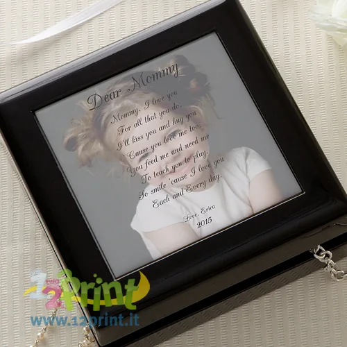 Portagioie in legno personalizzato con foto