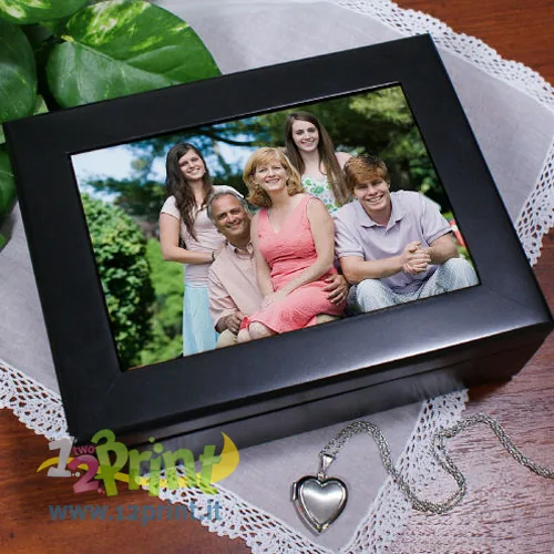 Portagioie in legno personalizzato con foto