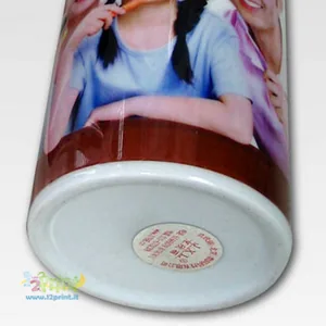 Portaspazzolini in ceramica personalizzato con foto