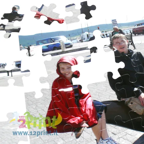 Puzzle cartolina personalizzato con foto