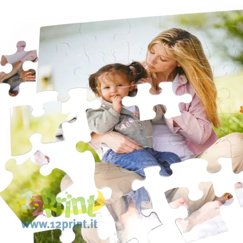 Puzzle cartolina personalizzato con foto