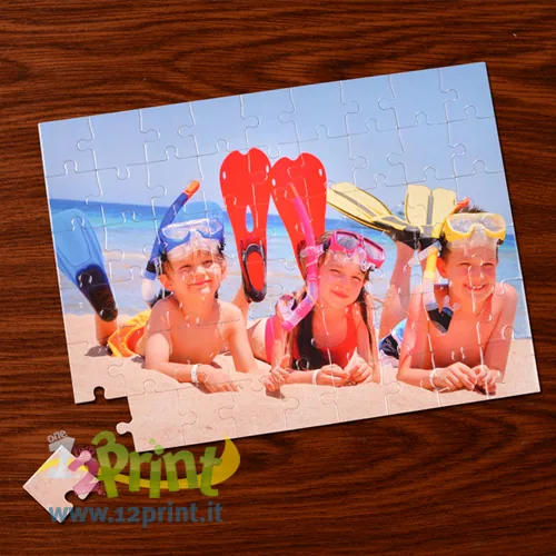 Puzzle cartolina personalizzato con foto