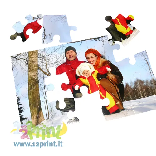 Puzzle cartolina personalizzato con foto