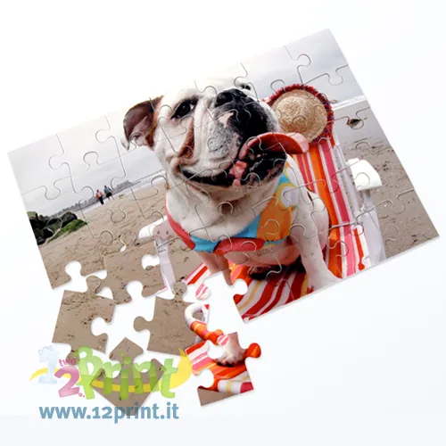 Puzzle cartolina personalizzato con foto
