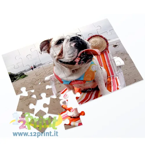 Puzzle cartolina personalizzato con foto
