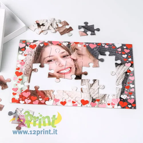 Puzzle cartolina personalizzato con foto