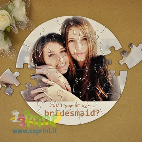 Puzzle rotondo personalizzato con foto