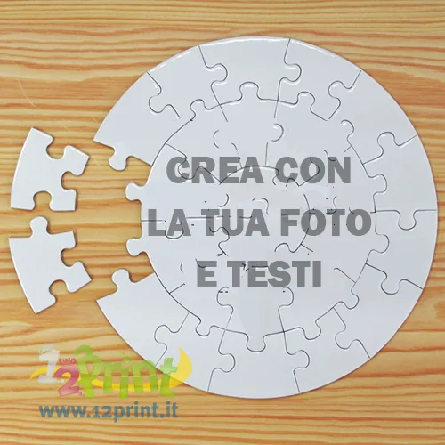 Puzzle rotondo personalizzato con foto