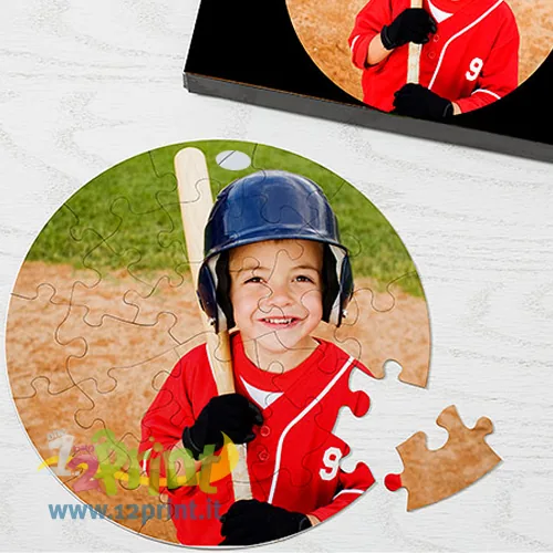 Puzzle rotondo personalizzato con foto