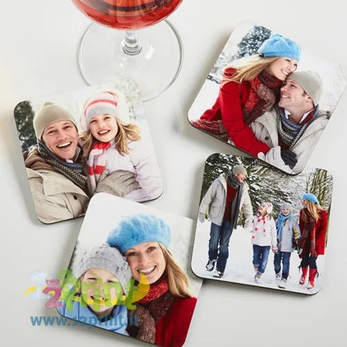 Sottobicchiere Quadrato Personalizzato