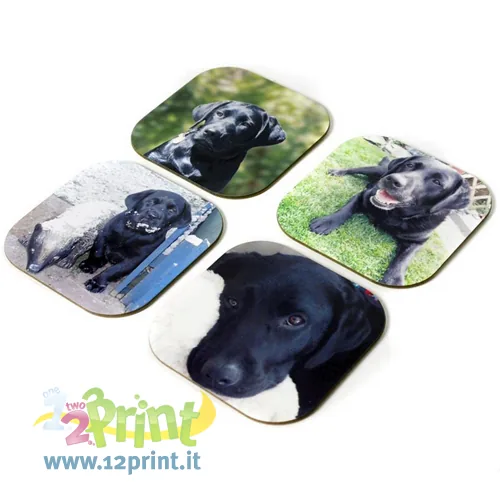 Sottobicchiere Quadrato Personalizzato