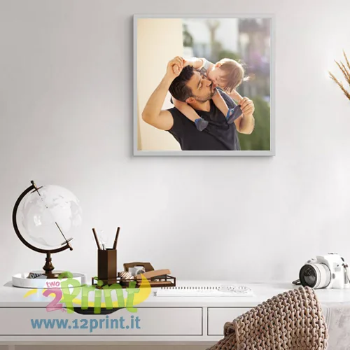 Stampa foto con cornice in legno personalizzata